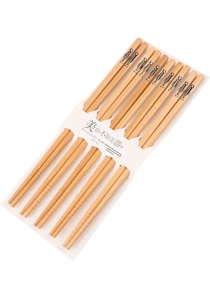 Kuaizi K Bambu Çubuklarını Sofra 5 Çift Çubuklarını Çubuklarını Set Kore Mutfak Malzemeleri Doğal Bambu Sofra Takımı Hed Seti (Yurt Dışından)