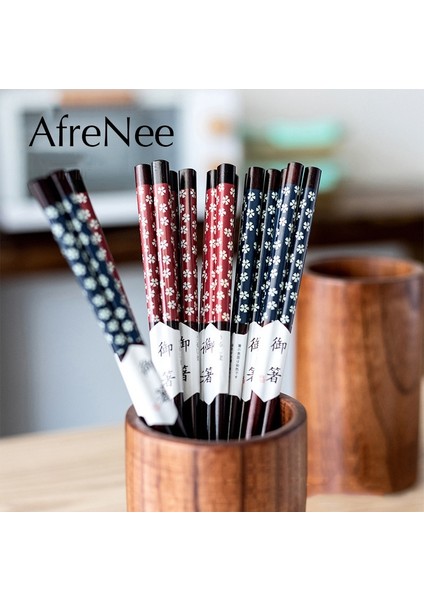 Mavi 2 Adet 2/5 Çift Kiraz Çiçeği Çubuklarını Doğal Ahşap Yeniden Kullanılabilir Siyah Japon Suşi Çubuklarını Çin Yemeği Için Set (Yurt Dışından) fiyatları