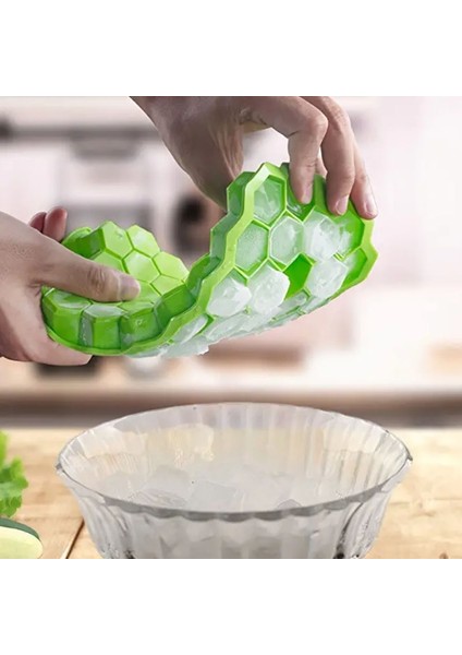 Yeşil Kapak Yok Yaratıcı 37 Kavite Petek Buz Küpü Makinesi Yeniden Kullanılabilir Tepsiler Silikon Buz Küpü Kalıp Çıkarılabilir Kapaklı Bpa Ücretsiz Buz Kalıbı (Yurt Dışından) fırsatları