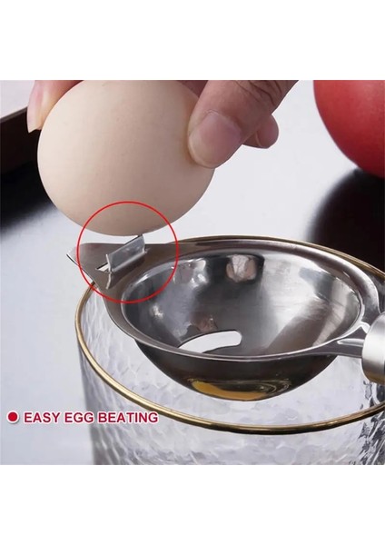 A01 Ayırma Hunisi Kaşık Taşınabilir Yumurta Bölücü Aracı Yumurta Sarısı Sökücü Bölücü Paslanmaz Çelik Mutfak Aksesuarları Yumurta Sarısı Filtresi (Yurt Dışından) indirimleri