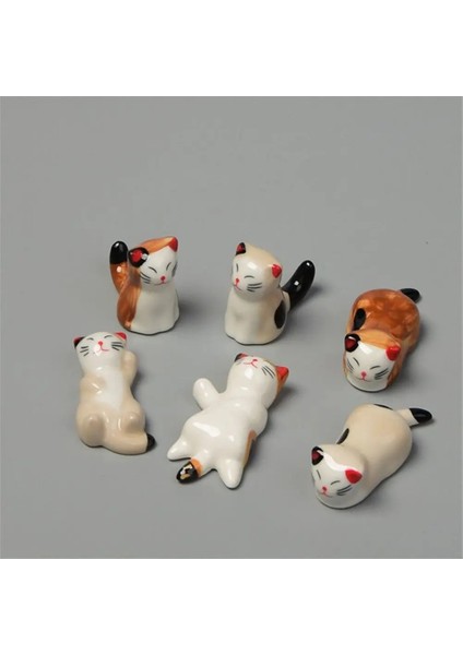 02 Yaratıcı Japon Çubuklarını Tutucu Şanslı Kedi Çatal Bıçak Takımı Standı Seramik Kaşık Çatal Dinlenme Servet Kedi Kaşık Standı Mutfak Depolama (Yurt Dışından) indirimleri