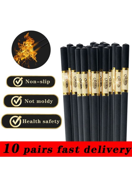 12 10 Çift/japon Alaşım Yemek Çubukları Sofra Kaymaz Yeniden Kullanılabilir Suşi Çubukları Kore Ev Mutfak Eşyaları Yemek Çubukları (Yurt Dışından) fiyatları