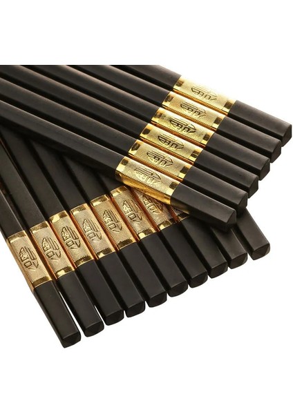 12 10 Çift/japon Alaşım Yemek Çubukları Sofra Kaymaz Yeniden Kullanılabilir Suşi Çubukları Kore Ev Mutfak Eşyaları Yemek Çubukları (Yurt Dışından) modelleri