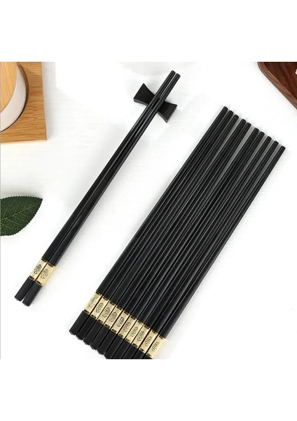 12 10 Çift/japon Alaşım Yemek Çubukları Sofra Kaymaz Yeniden Kullanılabilir Suşi Çubukları Kore Ev Mutfak Eşyaları Yemek Çubukları (Yurt Dışından) indirimleri