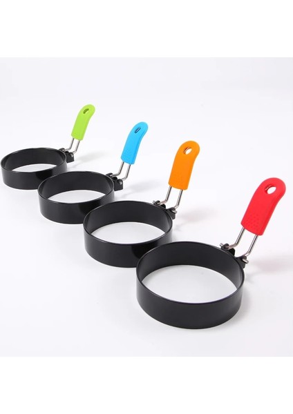 Yeşil 1 Adet Dairesel Omlet Kalıp Katlanabilir Kolu Silikon Yapışmaz Omlet Kalınlaşmış Mutfak Aletleri Kek Kalıbı Pişirme Araçları (Yurt Dışından) modelleri