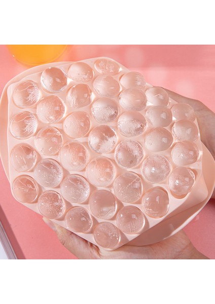 PINK-3X21X21CM 33/37 Buz Kozası Hokeyi Pp Kalıp Dondurulmuş Viski Topu Popsicle Buz Küpü Tepsi Kutusu Lolipop Hediye Yapımı Mutfak Aletleri Aksesuarları (Yurt Dışından) modelleri