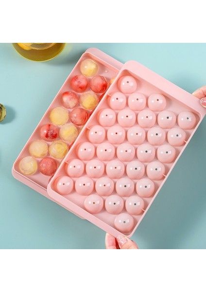 PINK-3X21X21CM 33/37 Buz Kozası Hokeyi Pp Kalıp Dondurulmuş Viski Topu Popsicle Buz Küpü Tepsi Kutusu Lolipop Hediye Yapımı Mutfak Aletleri Aksesuarları (Yurt Dışından) indirimleri