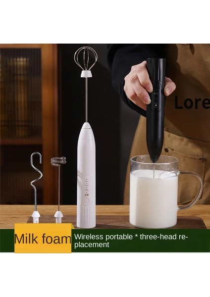 Stil 6 El Elektrikli Süt Köpürtücü Çırpma Yumurta Çırpıcı USB Şarj Edilebilir Kahve Blender Ev Süt Çalkalayıcı Mikser Köpürtücü Gıda Blender (Yurt Dışından)
