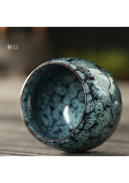 E 1 Adet-80 ml Çin Seramik Çay Bardağı Porselen Kung Fu Çay Bardak Çömlekçilik Drinkware Sofra Kahve Kupa Açık Kamp Için Içecek Bardağı (Yurt Dışından)