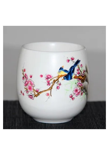 E 180 ml Jingdezhen Japon Tarzı Kung Fu Çay Bardağı Seti Seyahat Çin Porselen Kahve Fincanı Setleri Seramik Kil Çay Servisi Bira Bardağı 180 ml (Yurt Dışından)