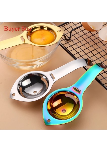 1 Adet 1 Adet Yumurta Ayırıcı Paslanmaz Çelik Yumurta Sarısı Beyaz Ayırıcı Filtre Kolu Yumurta Bölücü Pişirme Pişirme Yumurta Araçları Mutfak Alet (Yurt Dışından) fırsatları