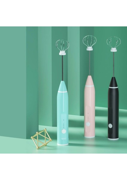 Pembe 1 Adet Elektrikli Süt Köpürtücü Taşınabilir Yumurta Çırpıcı USB Şarj Edilebilir El Kahve Blender Süt Çalkalayıcı Mikser Köpürtücü Gıda Blender (Yurt Dışından)