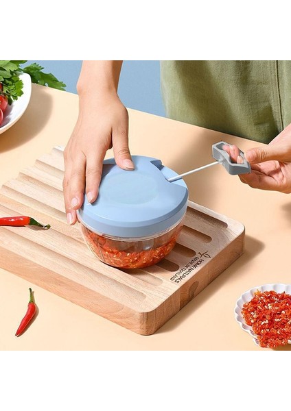 500 ml Mavi 900 ml Çok Fonksiyonlu Yüksek Hızlı Tasarım Havuç Sebze Meyve Büküm Parçalayıcı Manuel Kıyma Makinesi Kıyıcı Sarımsak Kesici Cocina (Yurt Dışından)