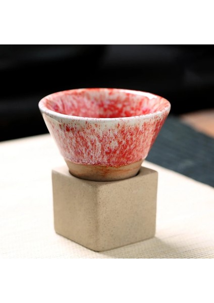 03 90-100ML 90ML Yaratıcı Retro Seramik Kahve Kupa Kaba Çömlek Çay Bardağı Japon Latte Çekme Çiçek Porselen Fincan Çömlekçilik Kahve Fincanı (Yurt Dışından)