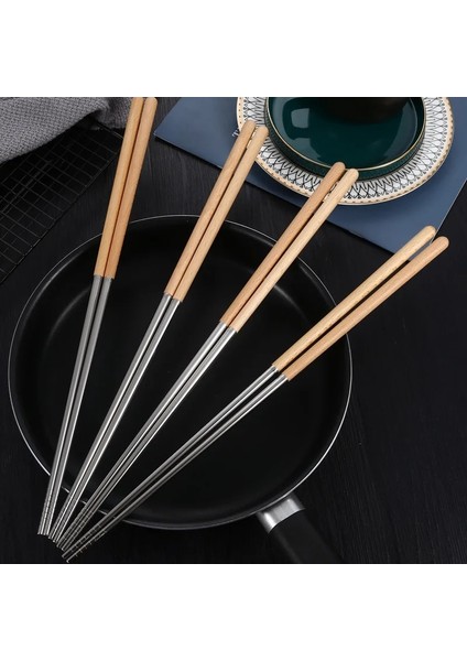 1 Çift 40 cm Uzun Paslanmaz Çelik Çubuklarını Erişte Kızartma Gıda Çubuk Mutfak Kaymaz Ahşap Saplı Anti-Haşlanma Tencere Pişirme Aracı (Yurt Dışından) fırsatları