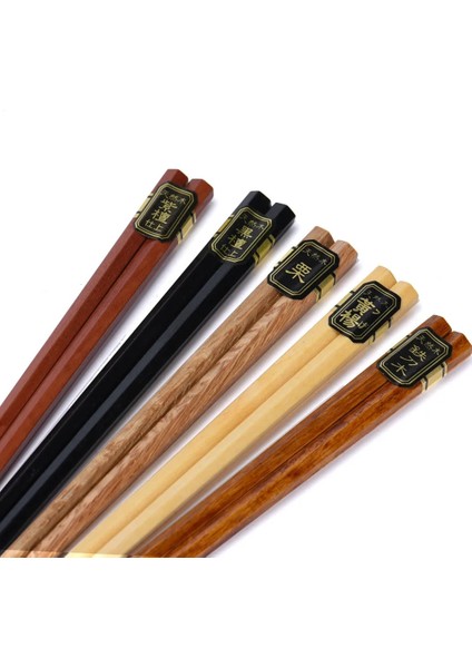 Kutu ile 5 Pairjapon Tarzı Ahşap Çubuklar Yeniden Kullanılabilir Doğal Kayın Çubuklarını Sofra Pizza Erişte Aracı Çin Seti (Yurt Dışından) fırsatları