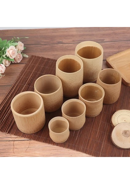 N4 1 Adet Doğal Su Çay Bira Bambu Oyma Fincan Kahve Suyu Süt Içme Kupa Bardak Mini Basit Kömürleşmiş Küçük Bambu Tüp Bardak (Yurt Dışından) indirimleri