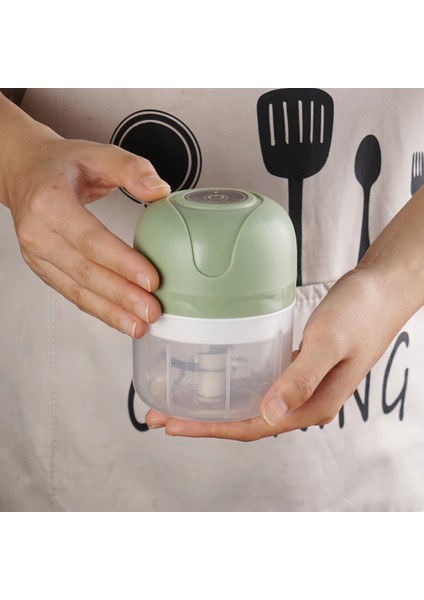 GREEN-250ML Yeni Sıcak 100/250ML USB Mini Kablosuz Elektrikli Sarımsak Ezici Basın Kıyma Sebze Biber Kıyma Makinesi Gıda Kıyıcı Mutfak Aletleri (Yurt Dışından)