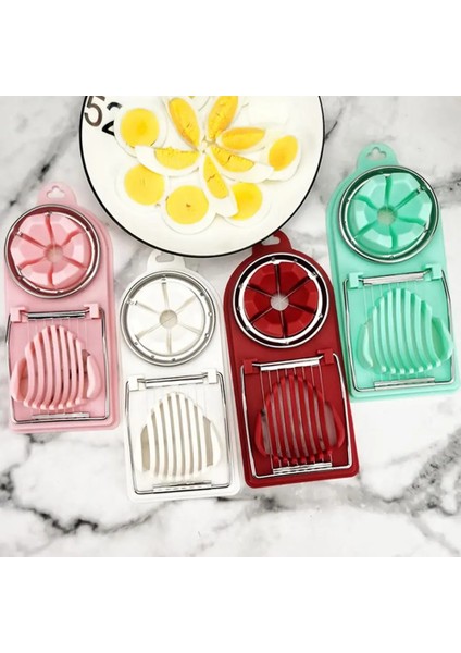 Pembe Yumurta Dilimleyici Yumurta Dilimleme Kesici Seti 3'ü 1 Arada Haşlanmış Yumurta Için Ayrılabilir Tel Kıyıcı Gıda Sınıfı Bpa Ücretsiz Mutfak Malzemeleri Yumurta Kesici (Yurt Dışından) modelleri