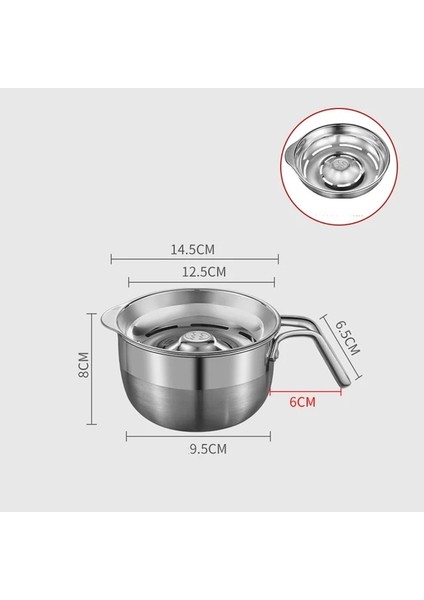 Küçük Ortaya Çıkarılan 304 Paslanmaz Çelik Yumurta Akı Ayırıcı Yardımcı Bebek Maması Takviyesi Yumurta Sarısı Protein Filtre Kasesi Ev Yumurta Ayırma Seti (Yurt Dışından)