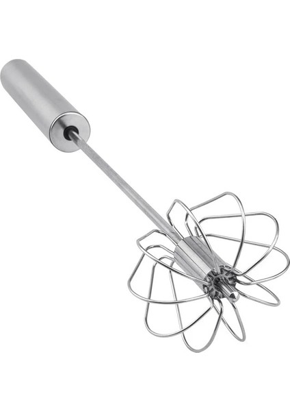 B 1pcs Yarı Otomatik Mikser Eiklopper Handiding Zelf Draaien Rvs Gemakkelijk Garde El Blenderi Ei Crème Roeren Keuken Gereedschap (Yurt Dışından)