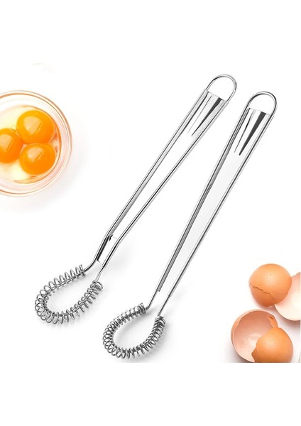 Orta Gümüş Paslanmaz Çelik Sihirli El Yaylı Çırpma Mini Mutfak Yumurta Soslar Mikser Mutfak Pişirme Araçları Alet Mikser Kaşık (Yurt Dışından) modelleri
