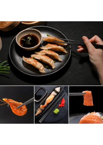 5 Çift-Jin 5 Çift Cam Elyaf Çubuklar Yeniden Kullanılabilir Suşi Çubukları Bulaşık Makinesinde Yıkanabilir Yüksek Kaliteli Mat Kaymaz Çin/japon Kesim Çubukları (Yurt Dışından) indirimleri