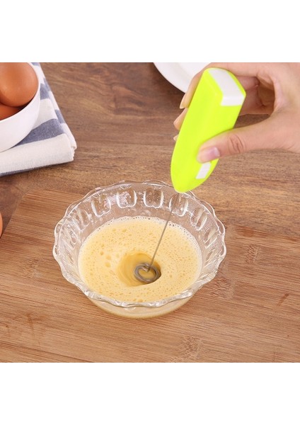 Sarı Mini Elektrikli Süt Köpürtücü Blender Kablosuz Kahve Çırpma Mikser El Yumurta Çırpıcı Cappuccino Frother Mikser Mutfak Çırpma Araçları (Yurt Dışından)