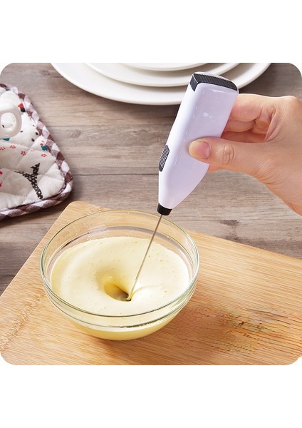 Sarı Mini Elektrikli Süt Köpürtücü Blender Kablosuz Kahve Çırpma Mikser El Yumurta Çırpıcı Cappuccino Frother Mikser Mutfak Çırpma Araçları (Yurt Dışından)