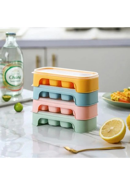 C01 Yuvarlak 1 Izgara Buz Kalıp Ev Yapımı Dondurma Popsicle Hızlı Dondurucu Buzdolabı Buz Yapım Makinesi Ev Mutfak Aletleri (Yurt Dışından)