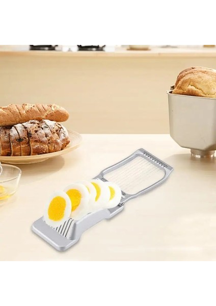 Yumurta Dilimleyici Çok Fonksiyonlu Yumurta Et Kesici Paslanmaz Çelik Dilimleme Kesitli Kesici Kalıp Mutfak Alet Kahvaltı Yapmak Için (Yurt Dışından)