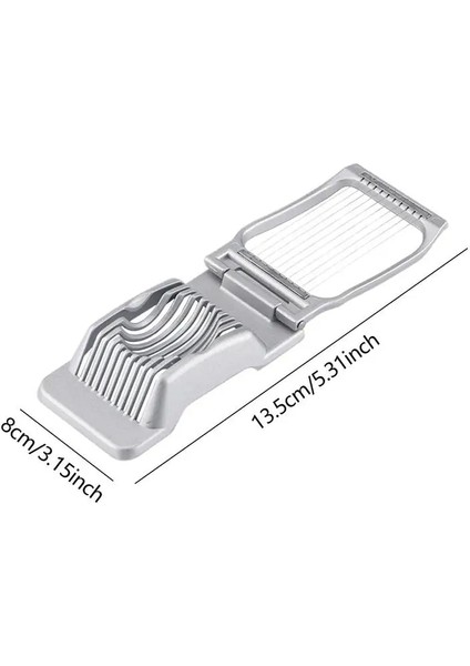 Yumurta Dilimleyici Çok Fonksiyonlu Yumurta Et Kesici Paslanmaz Çelik Dilimleme Kesitli Kesici Kalıp Mutfak Alet Kahvaltı Yapmak Için (Yurt Dışından) modelleri