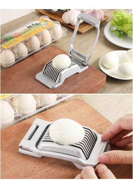 Yumurta Dilimleyici Çok Fonksiyonlu Yumurta Et Kesici Paslanmaz Çelik Dilimleme Kesitli Kesici Kalıp Mutfak Alet Kahvaltı Yapmak Için (Yurt Dışından) fırsatları