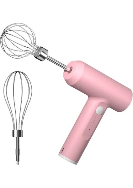 Pembe 1 Adet Kablosuz Elektrikli Yiyecek Mikseri Taşınabilir 3 Hız Yumurta Çırpıcı Pişirme Hamur Kek Krema Karıştırıcı Mutfak Gereçleri (Yurt Dışından)