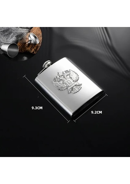 6 Oz Desen Kalınlaşmış Küçük Cep Şişesi 304 Paslanmaz Çelik Alkol Şişesi Açık Taşınabilir Mini Likör Viski Boş Şişeler (Yurt Dışından)