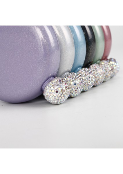 Mor 140ML Cep Şişesi Paslanmaz Çelik Monogram Rhinestone Kişiselleştirilmiş Düğün Parti Hediye Nedime Favor Kazınmış Şişesi Bachelorett (Yurt Dışından) fırsatları