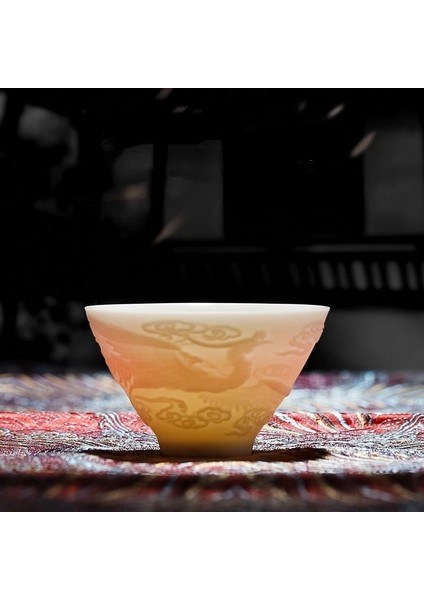Bir 7CMX4CM 60ML Çin Tarzı Seramik Bardak Kung Fu Çay Seti Ana Fincan Beyaz Yeşim Çay Kase Ev Beyaz Porselen Çay Bardağı Anakara Çin (Yurt Dışından) fırsatları