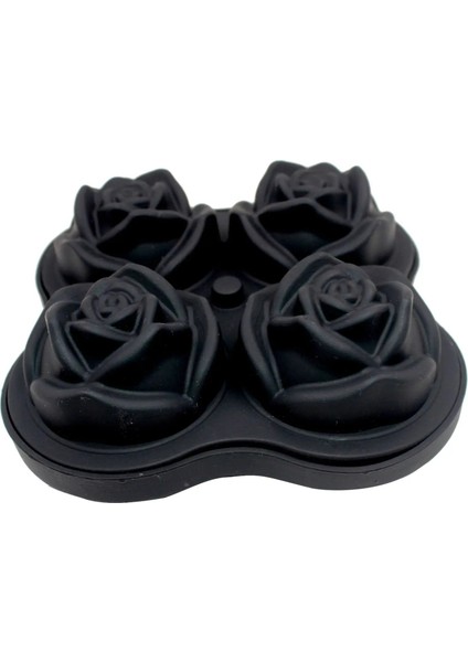 4 Yuvaları Mavi 4/6 Yuvaları Silikon Kalıp Sabun Kalıp Kek Dekorasyon Çiçek Gül Buz Küpü Kalıp Formları Diy 3D Reçine Kil Çikolata Buz Fırında El Yapımı (Yurt Dışından)