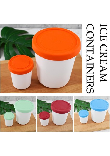 4 Adet 250ML 4 Adet Dondurma Pint Bardak Ninja Için NC299AM C300S Serisi Yeniden Kullanılabilir Dondurma Gelato Kapları Sızdırmaz Kapaklı Saklayabilir (Yurt Dışından)
