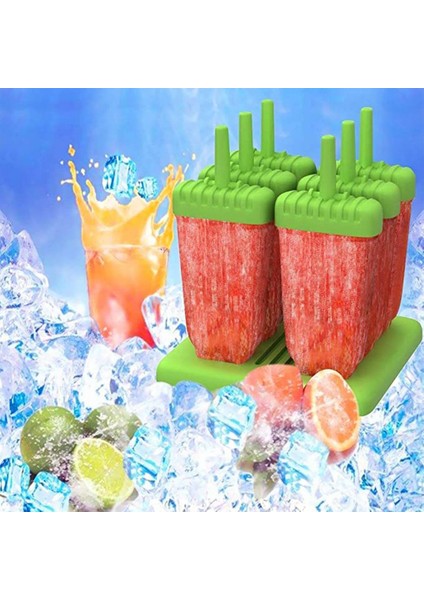 Kırmızı Popsicle Buz Pop Maker Kalıpları 6 Paket Buz Popsicles Kalıp Buz Pops Tutucular Çocuklar Yetişkinler Için Popsicle Yapımcıları (Yurt Dışından) fiyatları