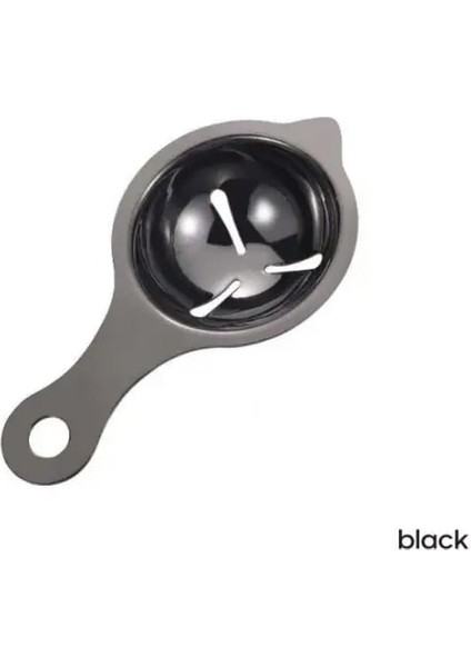 Siyah Yumurta Sarısı Ayırıcı Protein Ayırma Aracı Paslanmaz Çelik Yumurta Pişirme Pişirme Mutfak Aracı El Yumurta Alet Araçları (Yurt Dışından)