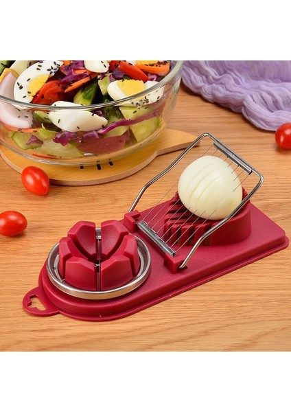 Green-2 Yumurta Kalıp Et Alet Mutfak Dilimleme Kesici Kesici Çok Fonksiyonlu Çiçek Şeklinde Paslanmaz Yumurta Kesici Öğle Yemeği Kesici Çelik (Yurt Dışından) fiyatları