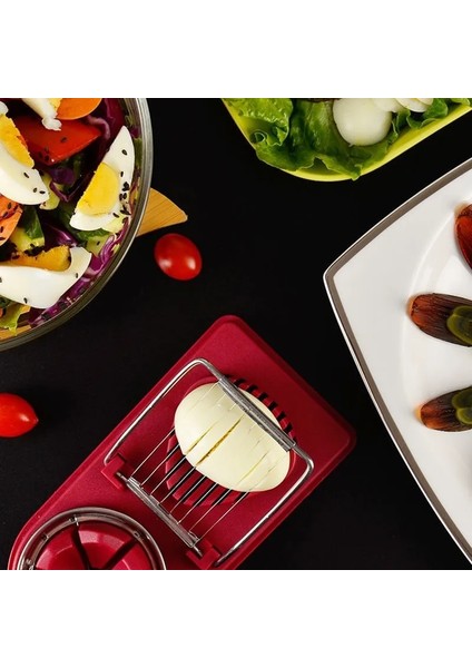 Green-2 Yumurta Kalıp Et Alet Mutfak Dilimleme Kesici Kesici Çok Fonksiyonlu Çiçek Şeklinde Paslanmaz Yumurta Kesici Öğle Yemeği Kesici Çelik (Yurt Dışından) fırsatları