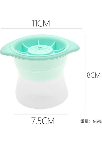 GREEN11CM Silikon Küre Buz Küpü Kalıp Ev Mutfak Istiflenebilir Yavaş Eriyen Buz Topu Yuvarlak Jöle Kokteyl Viski Içecek Için Kalıp Yapma (Yurt Dışından) fiyatları