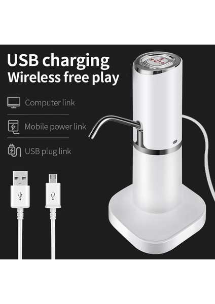 Ahşap Tahıl Taşınabilir Su Pompalı Dağıtıcı Su Şişesi Pompası Mini Namlulu Su Elektrikli Pompa USB Şarj Edilebilir Otomatik Şişe Anahtarı (Yurt Dışından) indirimleri