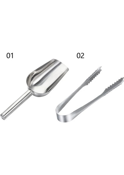 Set 1 Adet Çok Fonksiyonlu 8 Inç Buz Küreği 6 Inç Buz Klip Parti Şeker Kek Klipsi Buz Unu Tahıl Gıda Büfesi Barbekü Ev Mutfak Gereçleri (Yurt Dışından)