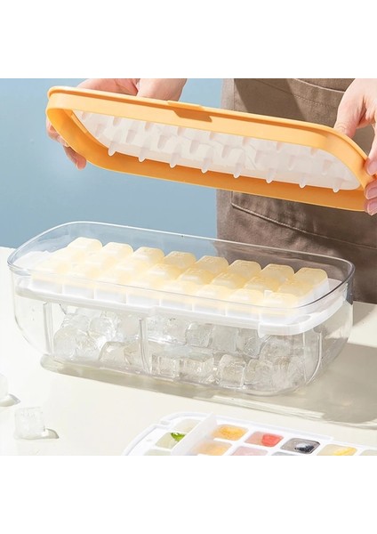 Pembe Basın Tipi Buz Küpü Makinesi Silikon Buz Kalıbı Kalıp Yaratıcı Buz Saklama Kutusu Kapaklı Ev Kare Buz Kalıp Yapımı Kutusu (Yurt Dışından) modelleri