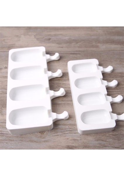 L 4 Hücre Silikon Dondurulmuş Dondurma Kalıp Suyu Popsicle Maker Çocuk Pop Kalıp Lolly Tepsi Silikon Kalıplar Kek Dekorasyon Pişirme T (Yurt Dışından) modelleri