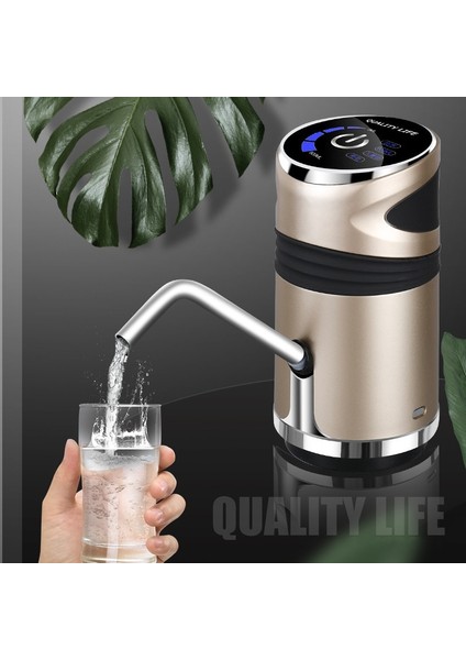 Stil A Mor Ev Aletleri Su Şişesi Pompası Mini Namlulu Su Elektrikli Pompa USB Şarj Otomatik Taşınabilir Su Sebili Içecek Sebili (Yurt Dışından) fiyatları