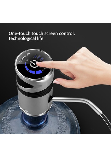 Stil A Mor Ev Aletleri Su Şişesi Pompası Mini Namlulu Su Elektrikli Pompa USB Şarj Otomatik Taşınabilir Su Sebili Içecek Sebili (Yurt Dışından) modelleri